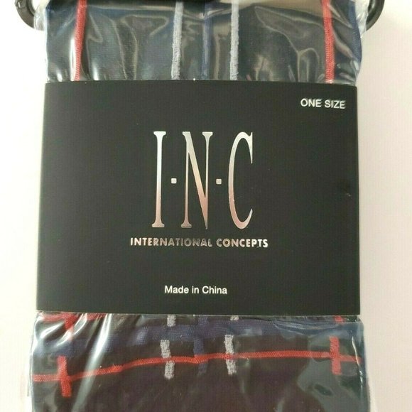 INC International Concepts Accessories - INC International Concepts INC Sheer Plaid Anklet Socks